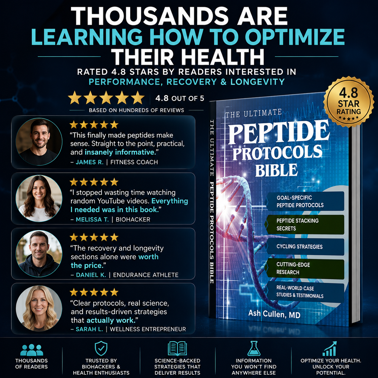 Peptide Protocols Bible The Complete Guide to Recovery, Longevity & Performance