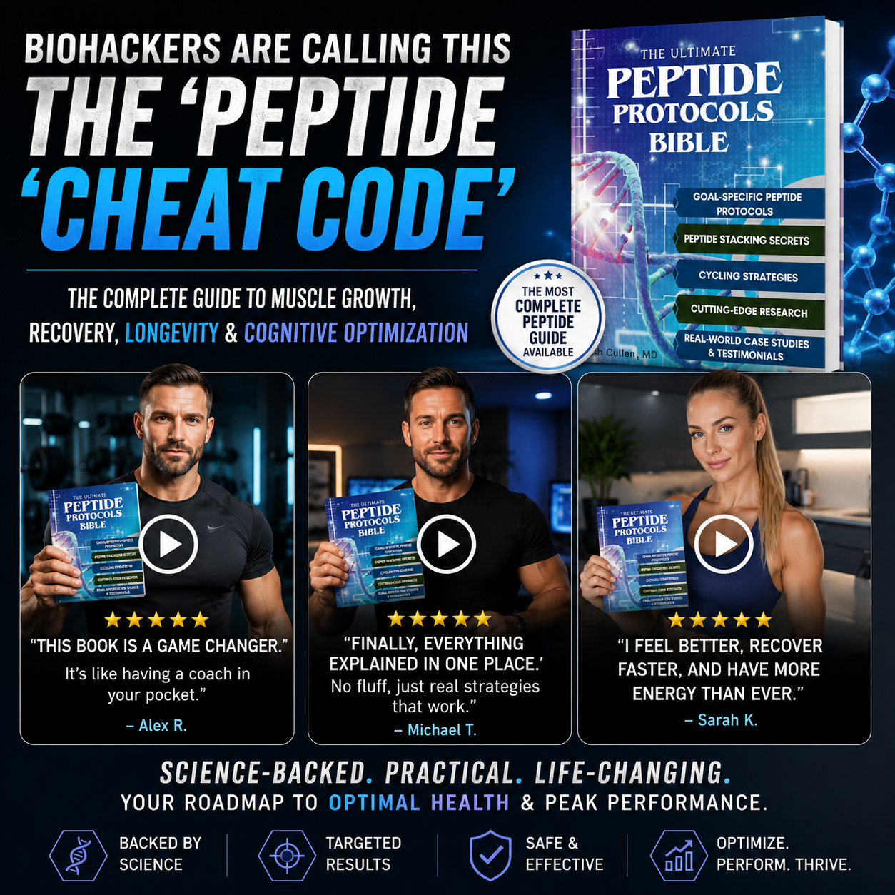 Peptide Protocols Bible The Complete Guide to Recovery, Longevity & Performance