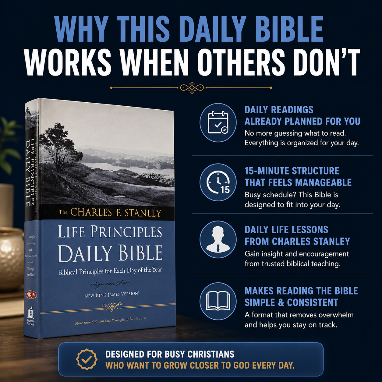 Inside pages showing the daily reading layout