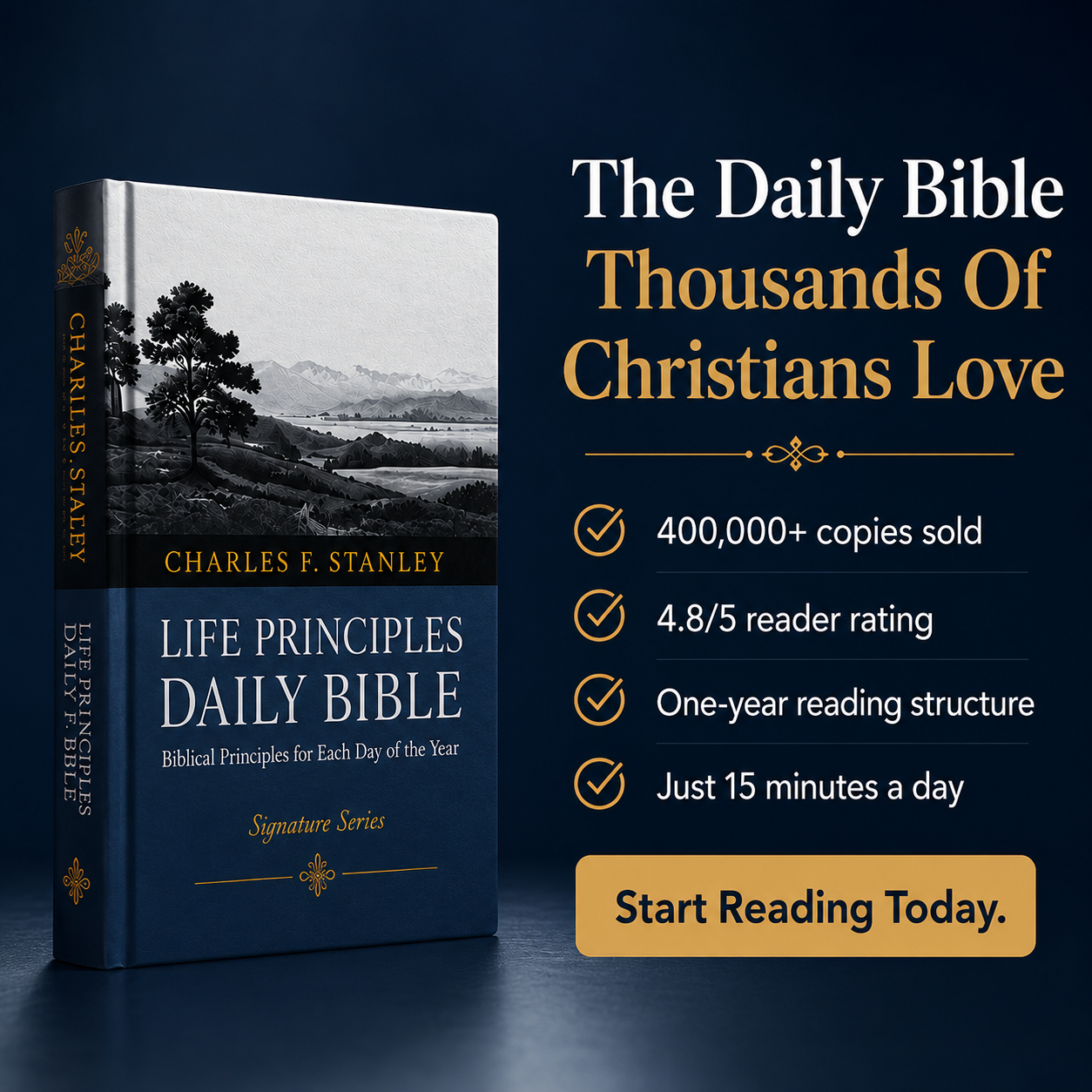 Life Principles Daily Bible, Paperback: Holy Bible, New King James Version